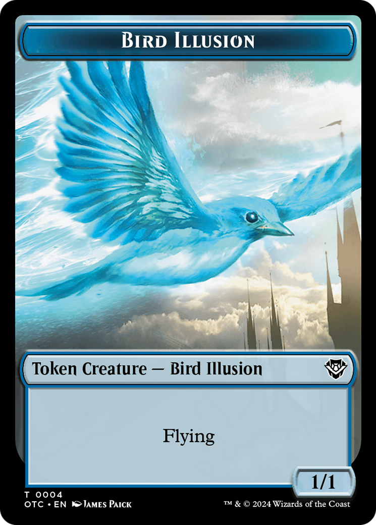 Bird Illusion (TOTC-004) [Tokens] Outlaws of Thunder Junction Commander Tokens Foil MTG Single Wizards of the Coast