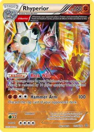 Rhyperior (Omega) (77/160) Holofoil [XY: Primal Clash] Pokemon Single Pokémon