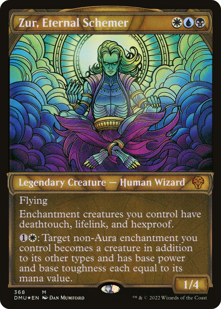 Zur, Eternal Schemer (Textured Foil) (DMU-368) [Dominaria United] (Showcase) Foil MTG Single Wizards of the Coast