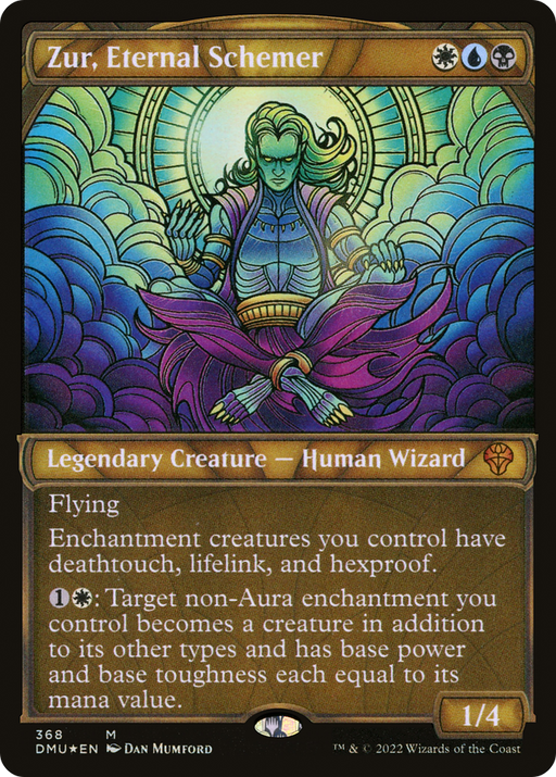 Zur, Eternal Schemer (Textured Foil) (DMU-368) [Dominaria United] (Showcase) Foil MTG Single Wizards of the Coast