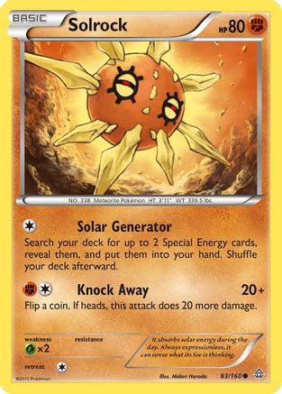 Solrock (/160) Reverse Holofoil [XY: Primal Clash] Pokemon Single Pokémon