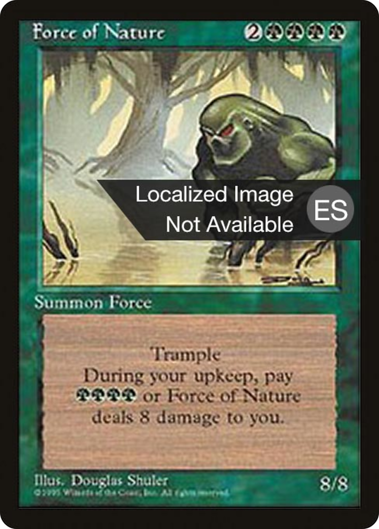 Force of Nature (4BB-) [Fourth Edition Foreign Black Border] MTG Single Wizards of the Coast
