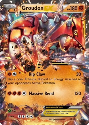 Groudon EX (85/160) Holofoil [XY: Primal Clash] Pokemon Single Pokémon