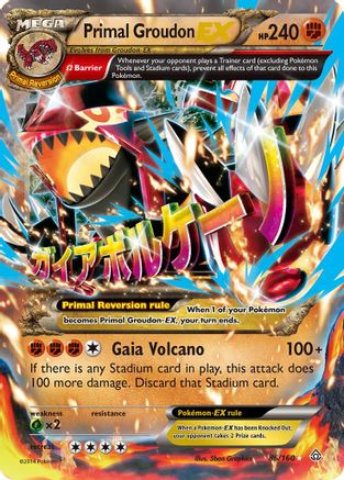 Primal Groudon EX (Omega) (86/160) - [XY: Primal Clash] Holofoil Pokemon Single Pokémon
