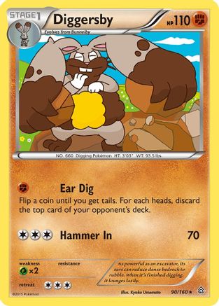 Diggersby (/160) Reverse Holofoil [XY: Primal Clash] Pokemon Single Pokémon