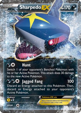 Sharpedo EX (91/160) Holofoil [XY: Primal Clash] Pokemon Single Pokémon