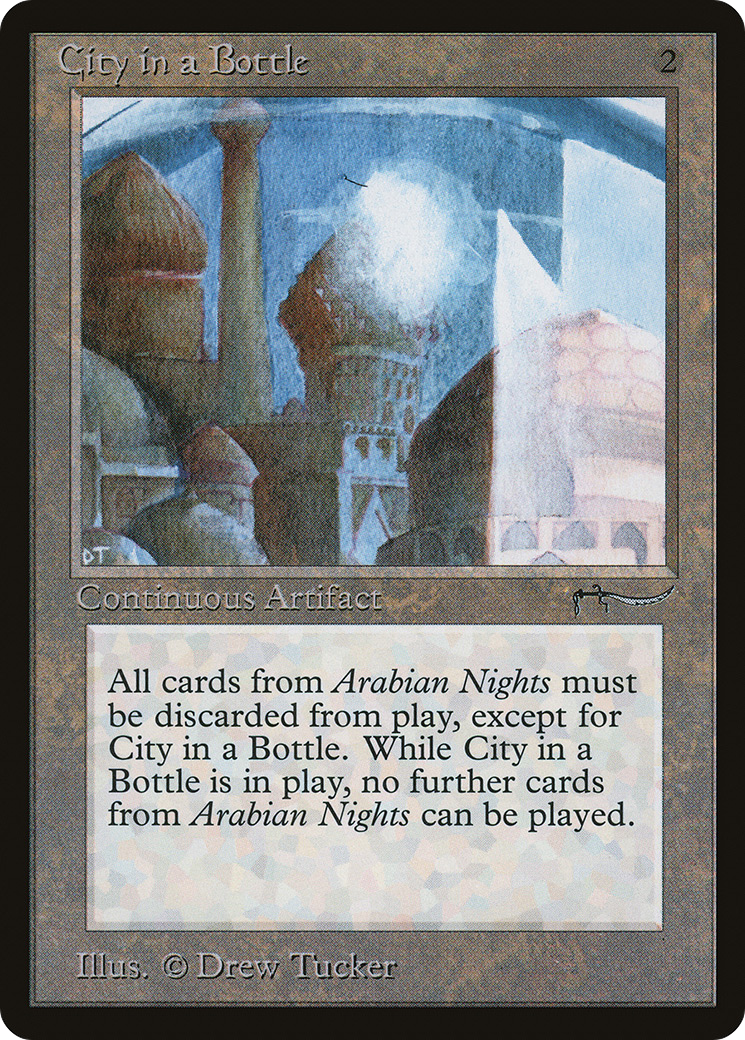 City in a Bottle (ARN-) [Oldschool] Arabian Nights MTG Single Wizards of the Coast