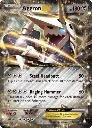 Aggron EX (93/160) - [XY: Primal Clash] Holofoil Pokemon Single Pokémon
