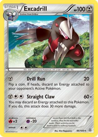 Excadrill (/160) [XY: Primal Clash] Pokemon Single Pokémon