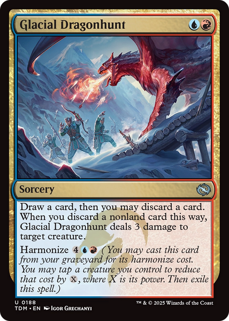 Glacial Dragonhunt (TDM-188) [Tarkir: Dragonstorm] MTG Single Wizards of the Coast