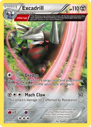 Excadrill (Omega) (97/160) Reverse Holofoil [XY: Primal Clash] Pokemon Single Pokémon