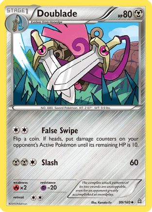Doublade (/160) Reverse Holofoil [XY: Primal Clash] Pokemon Single Pokémon