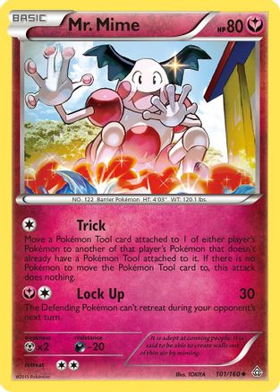 Mr. Mime (101/160) Reverse Holofoil [XY: Primal Clash] Pokemon Single Pokémon