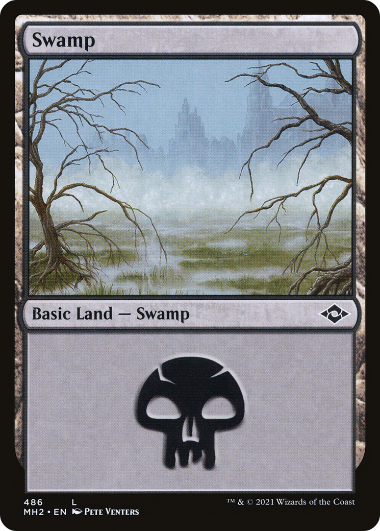 Swamp (MH2-486) [Modern Horizons 2] Foil MTG Single Wizards of the Coast
