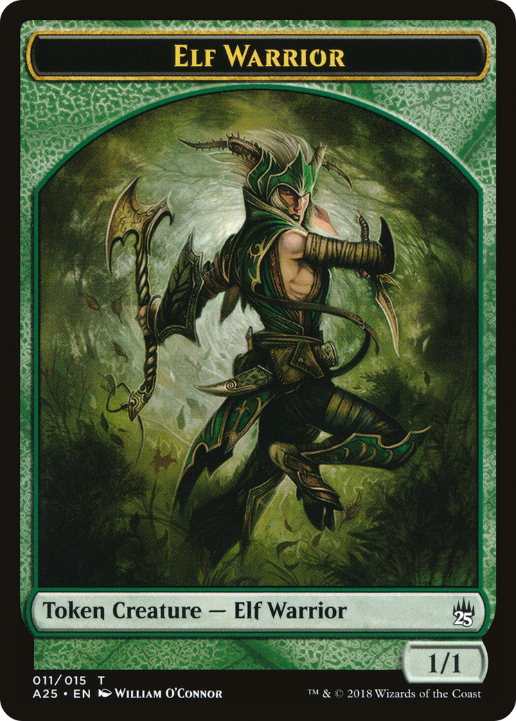 Elf Warrior Token (011) (A25-011) [Tokens] Masters 25 Tokens MTG Single Wizards of the Coast