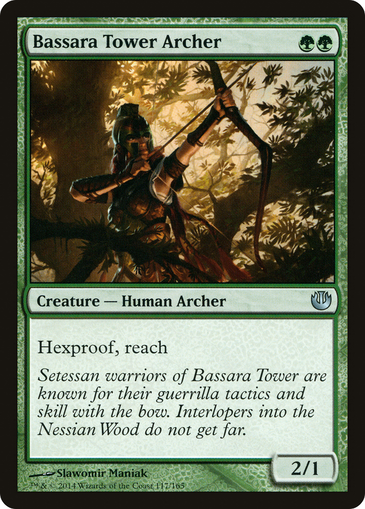 Bassara Tower Archer (JOU-117) [Journey into Nyx] Foil MTG Single Wizards of the Coast