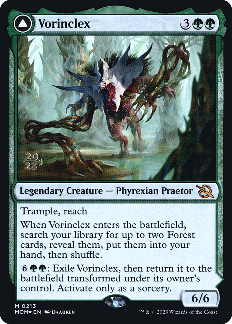 Vorinclex (PRE-213) [March of the Machine Promos] Foil MTG Single Wizards of the Coast