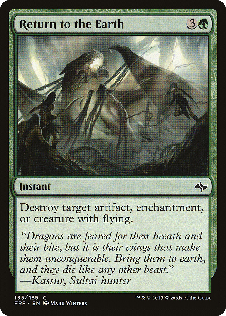 Return to the Earth (FRF-135) [Fate Reforged] MTG Single Wizards of the Coast