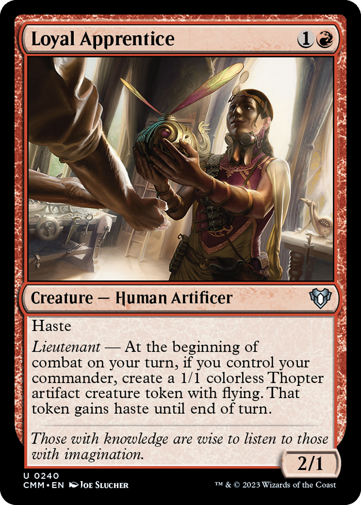 Loyal Apprentice (CMM-240) [Commander Masters] MTG Single Wizards of the Coast