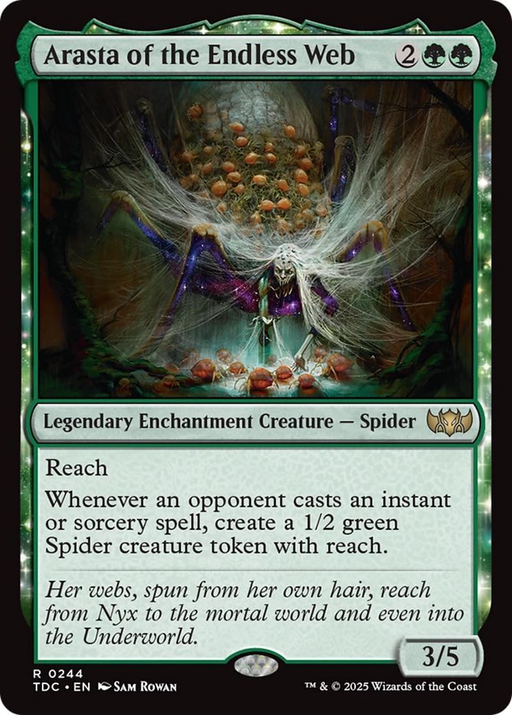 Arasta of the Endless Web (TDC-244) [Commander: Tarkir: Dragonstorm] MTG Single Wizards of the Coast