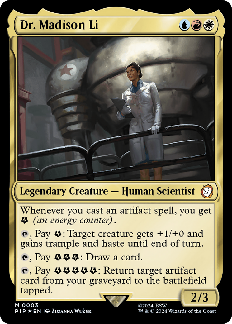 Dr. Madison Li (PIP-003) [Fallout] Foil MTG Single Wizards of the Coast