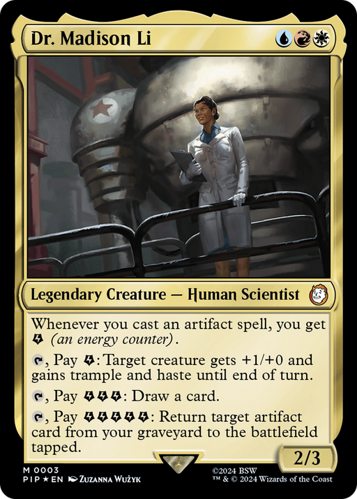 Dr. Madison Li (PIP-003) [Fallout] Foil MTG Single Wizards of the Coast
