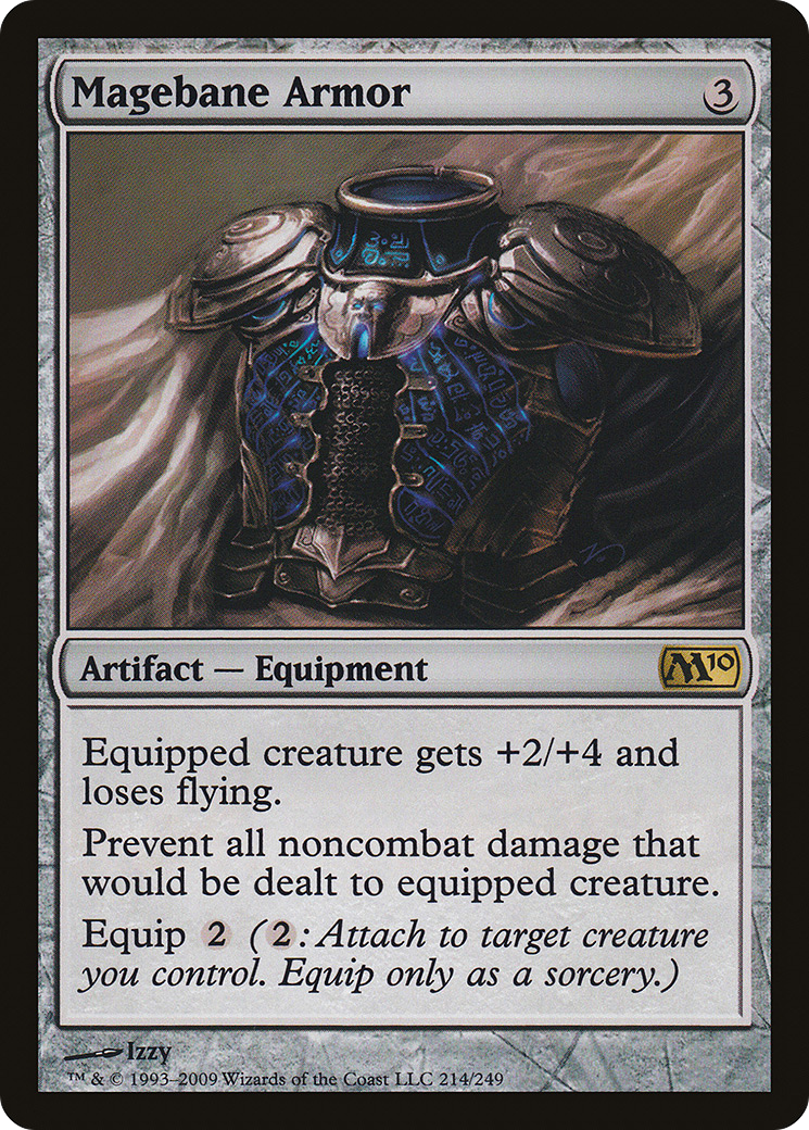 Magebane Armor (M10-214) [Magic 2010] Foil MTG Single Wizards of the Coast