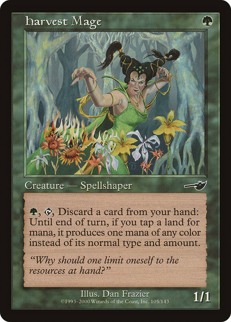 Harvest Mage (NMS-105) [Nemesis] Foil MTG Single Wizards of the Coast