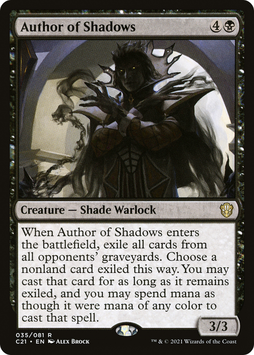 Author of Shadows (C21-035) [Commander 2021] MTG Single Wizards of the Coast