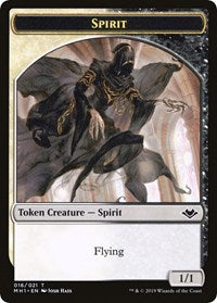 Spirit // Golem Double-Sided Token [Tokens] Modern Horizons Tokens MTG Single Magic: The Gathering