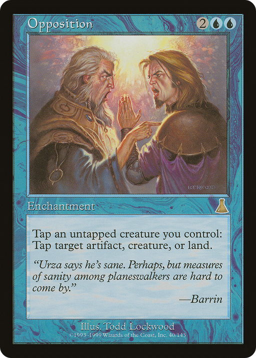 Opposition (UDS-040) [Urza's Destiny] MTG Single Wizards of the Coast