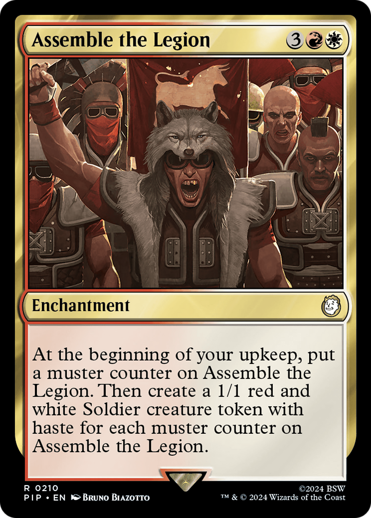 Assemble the Legion (PIP-210) [Fallout] Foil MTG Single Wizards of the Coast