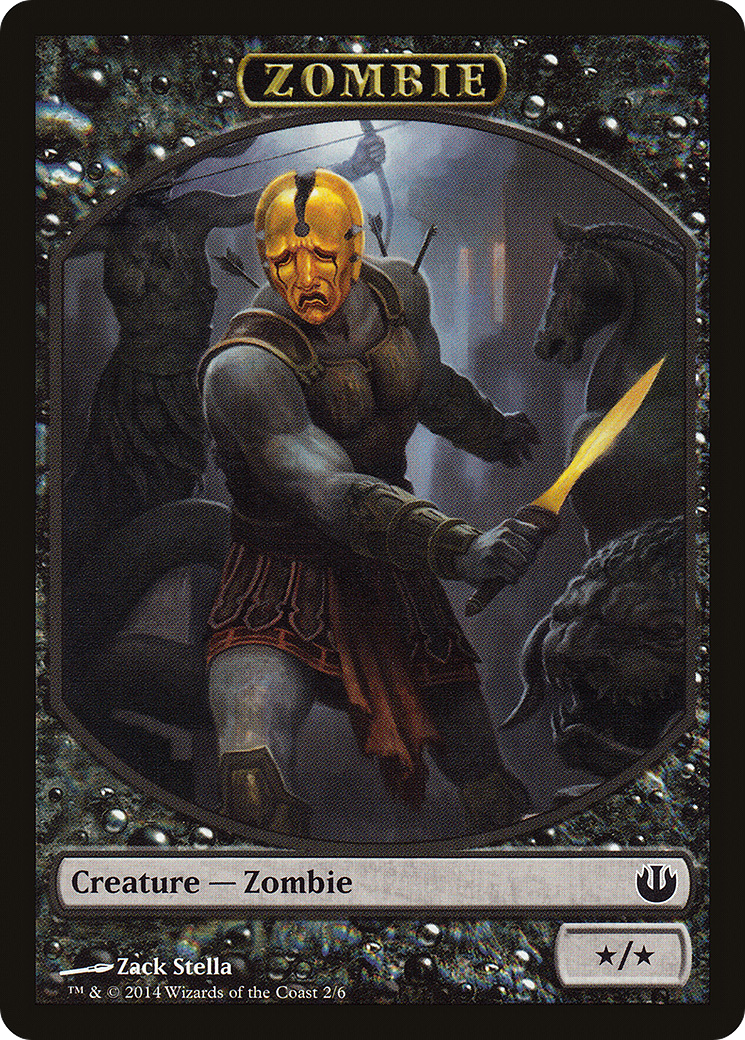 Zombie Token (JOU-002) [Tokens] Journey into Nyx Tokens MTG Single Wizards of the Coast