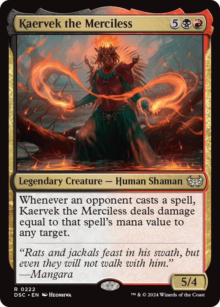 Kaervek the Merciless (DSC-222) [Duskmourn: House of Horror Commander] MTG Single Wizards of the Coast
