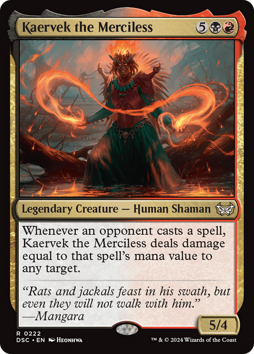 Kaervek the Merciless (DSC-222) [Duskmourn: House of Horror Commander] MTG Single Wizards of the Coast