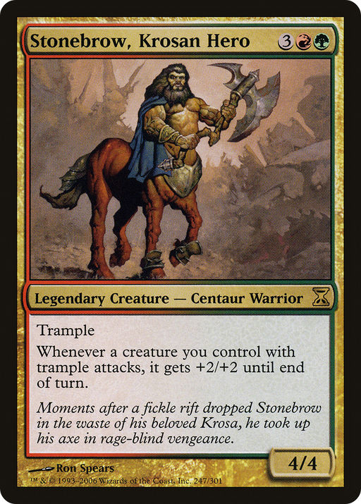 Stonebrow, Krosan Hero (TSP-247) [Time Spiral] MTG Single Wizards of the Coast