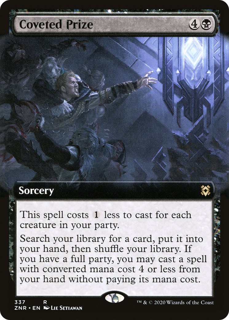Coveted Prize (ZNR-337) [Zendikar Rising] (Extended Art) Foil MTG Single Wizards of the Coast