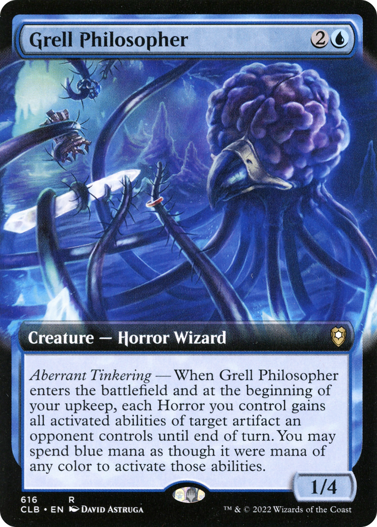 Grell Philosopher (CLB-616) [Commander Legends: Battle for Baldur's Gate] (Extended Art) MTG Single Wizards of the Coast