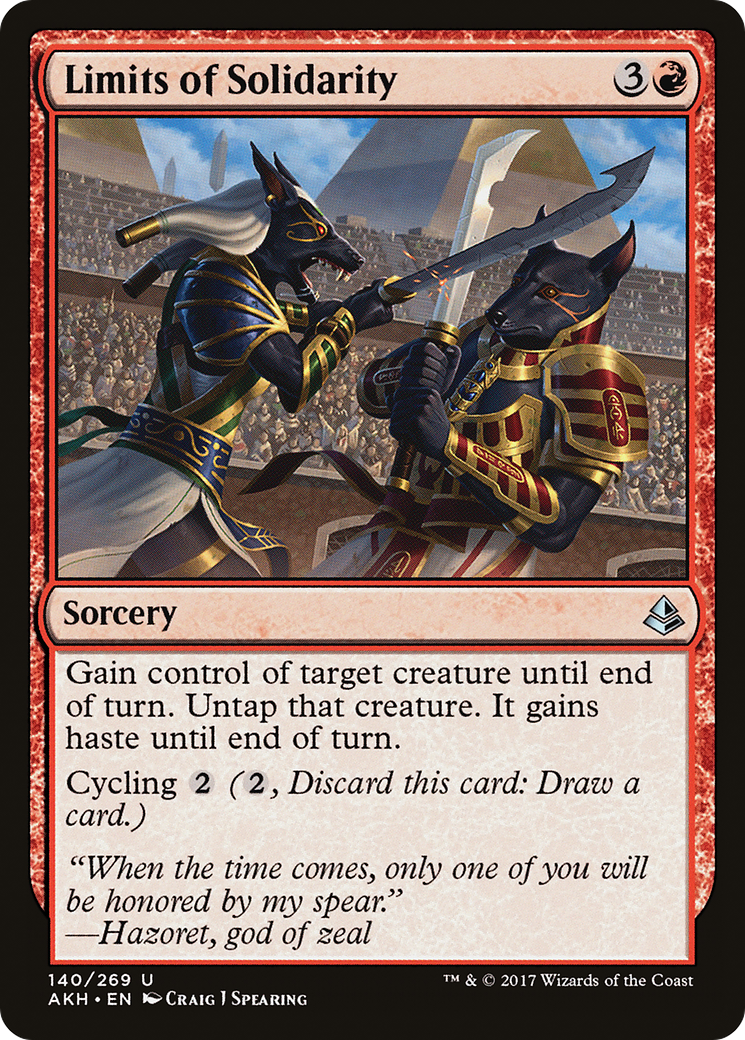 Limits of Solidarity (AKH-140) [Amonkhet] MTG Single Wizards of the Coast