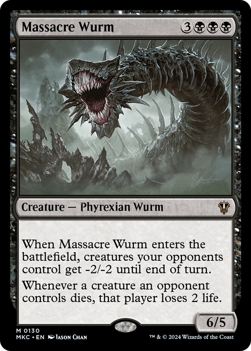 Massacre Wurm (MKC-130) [Murders at Karlov Manor Commander] MTG Single Wizards of the Coast