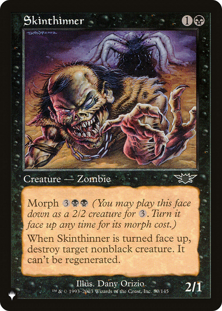 Skinthinner (LIST-LGN-80) [Mystery Booster] The List MTG Single Wizards of the Coast