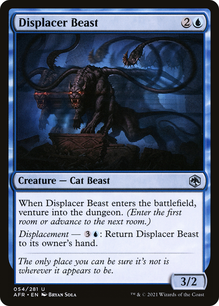Displacer Beast (AFR-054) [Adventures in the Forgotten Realms] MTG Single Wizards of the Coast