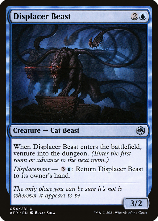 Displacer Beast (AFR-054) [Adventures in the Forgotten Realms] MTG Single Wizards of the Coast