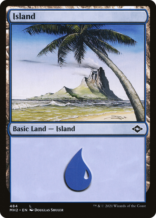 Island (484) (MH2-484) [Modern Horizons 2] Foil MTG Single Wizards of the Coast