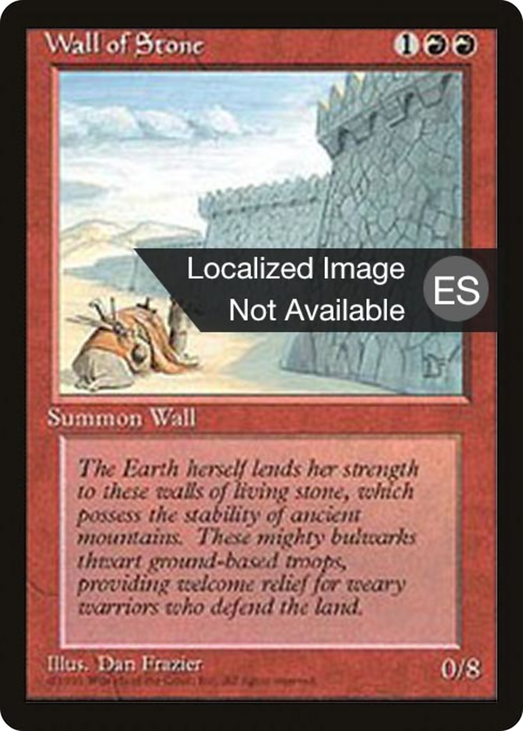 Wall of Stone (4BB-231) [Fourth Edition Foreign Black Border] MTG Single Wizards of the Coast