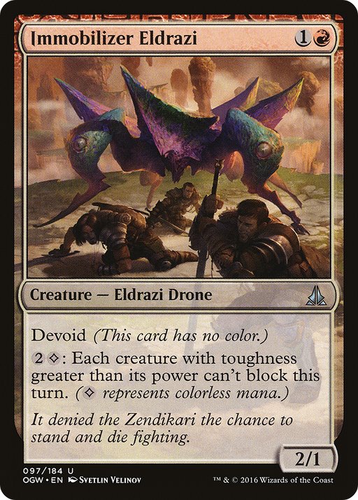 Immobilizer Eldrazi (OGW-097) [Oath of the Gatewatch] MTG Single Wizards of the Coast