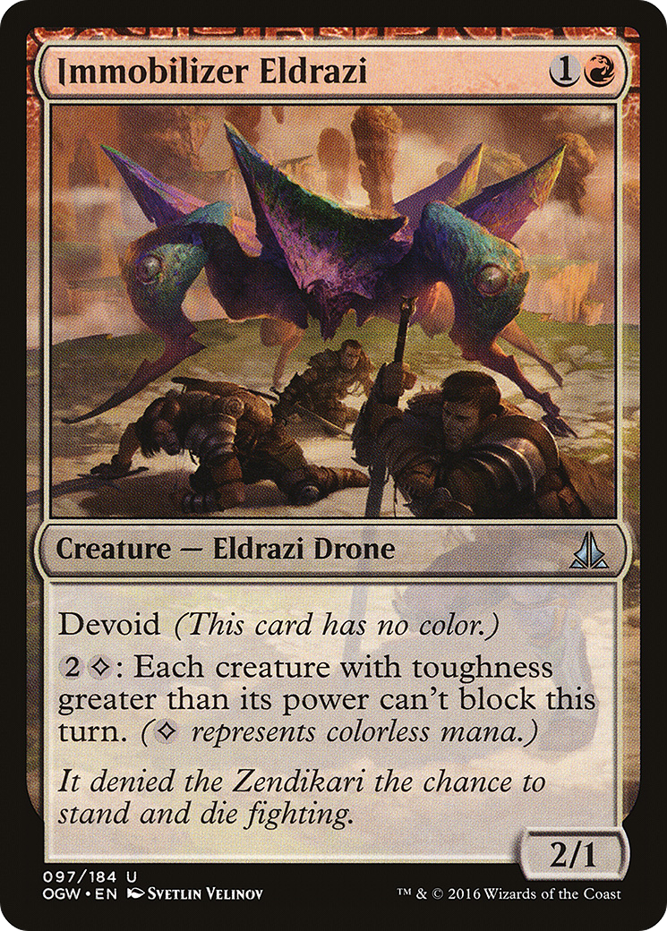 Immobilizer Eldrazi (OGW-097) [Oath of the Gatewatch] Foil MTG Single Wizards of the Coast