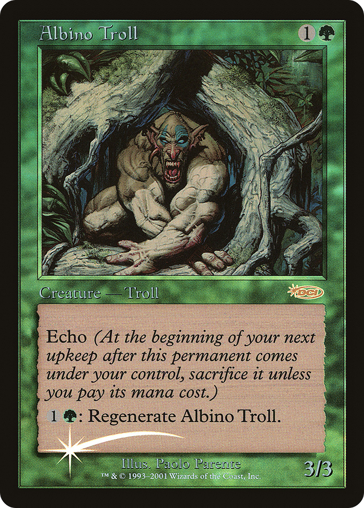 Albino Troll (FNM-002) [Misc] Friday Night Magic 2002 Foil MTG Single Wizards of the Coast