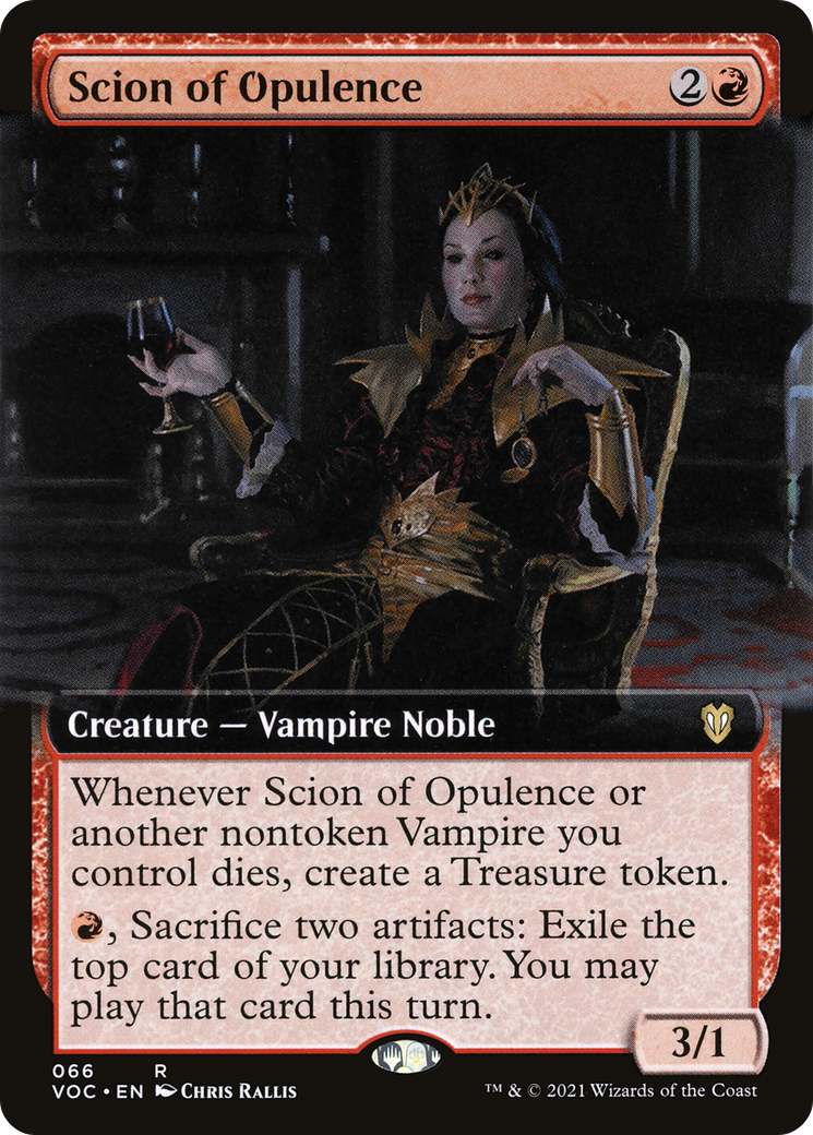 Scion of Opulence (VOC-066) [Crimson Vow Commander] (Extended Art) MTG Single Wizards of the Coast
