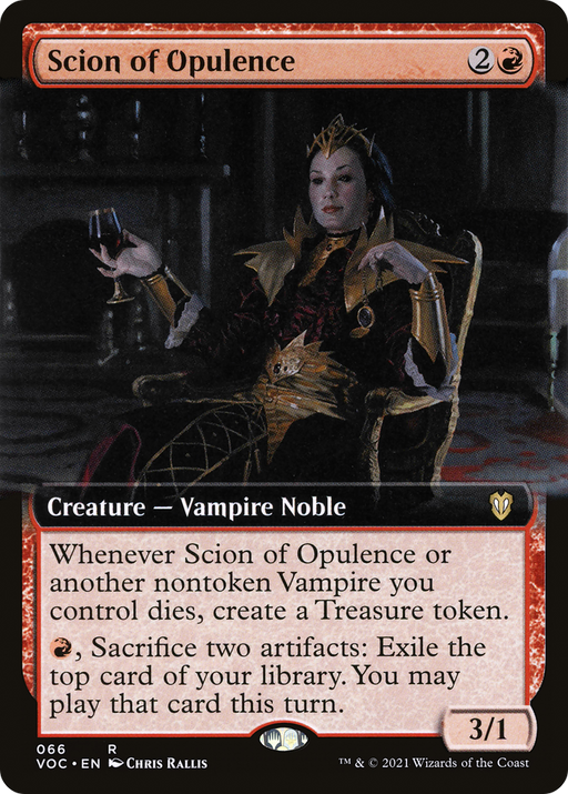 Scion of Opulence (VOC-066) [Crimson Vow Commander] (Extended Art) MTG Single Wizards of the Coast